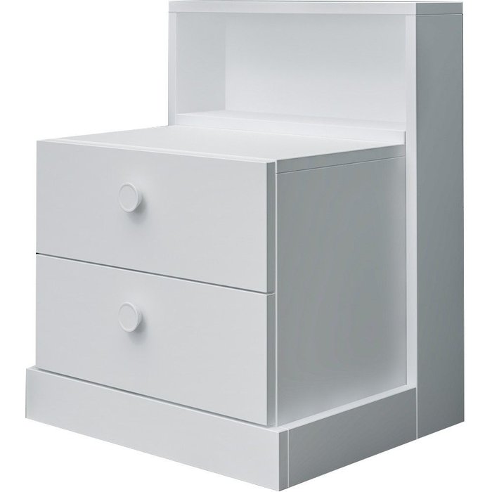 Mesita de noche life blanco 49x62x42 cm