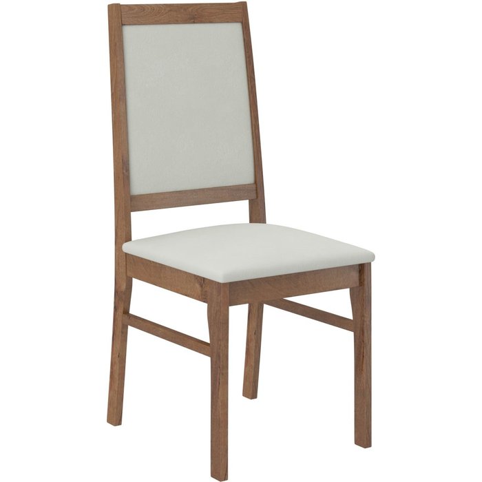 Silla de madera marrón y tela 34 colores klarika-tejido 27102