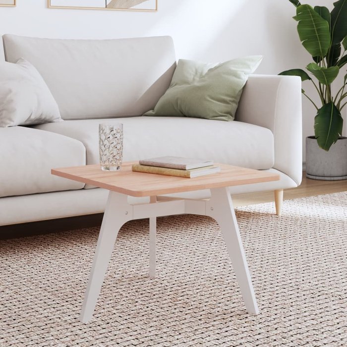 Tablero de mesa cuadrado de madera maciza de haya 50x50x1,5 cm - comfortxl