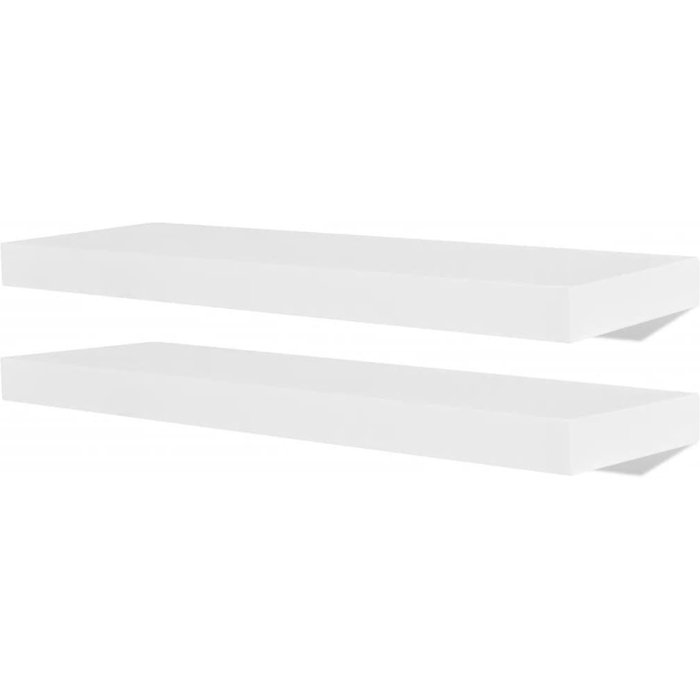 Estantes de pared 4 uds,estante flotante,repisa de pared blanco 60 cm cfw192240