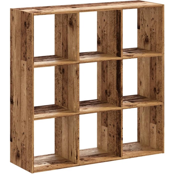 Estantería madera de ingeniería color envejecido 102x32x102 cm – comfortxl