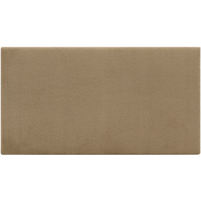 Oslo - cabecero de cama tapizado de algodón en color taupe de 90x80cm - decowood