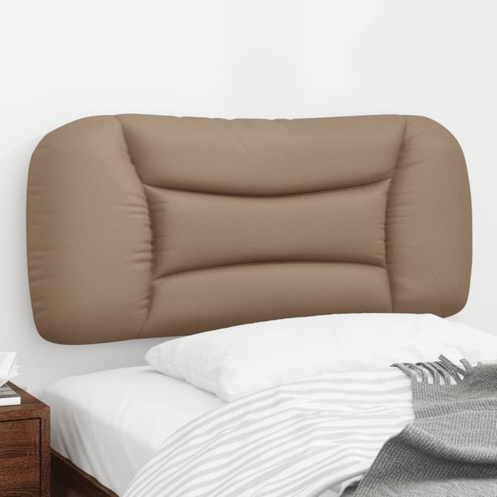 Cabecero de cama acolchado hvar cuero sintético capuchino 90 cm
