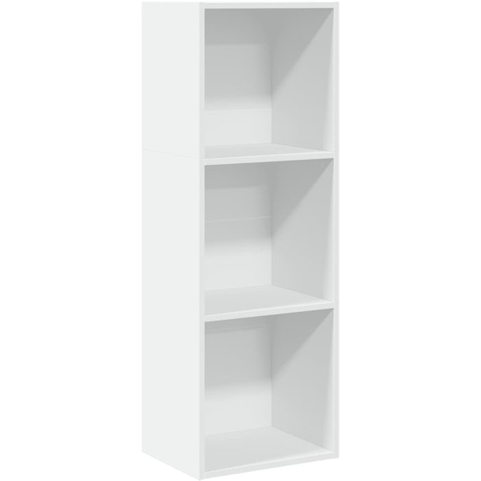 Estantería de madera de ingeniería blanca 40x30x114 cm – comfortxl