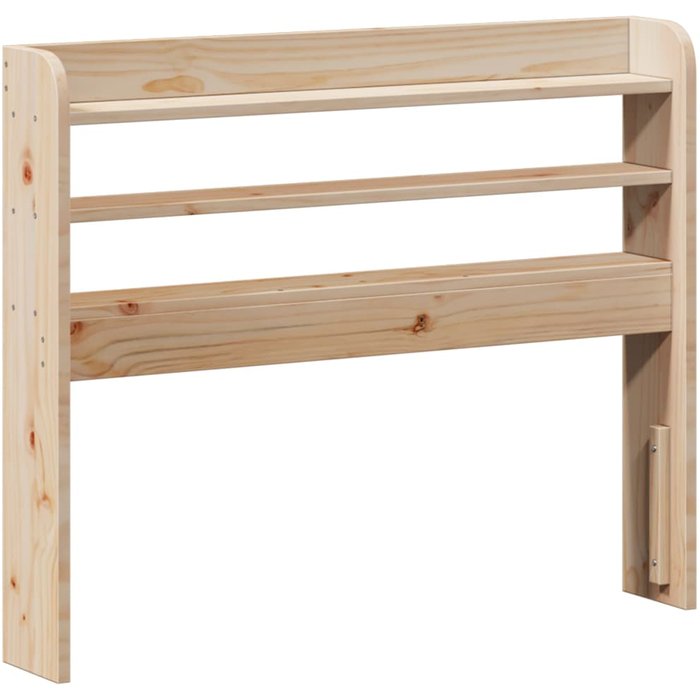 Cabecero de cama con estantes madera maciza de pino 100 cm - comfortxl