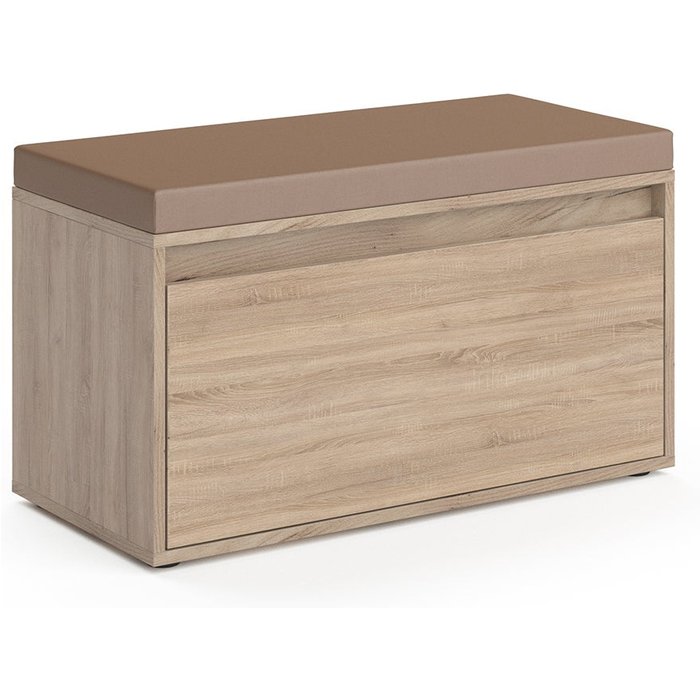 Vicco banco para zapatos iker, sonoma, 80 x 45 cm