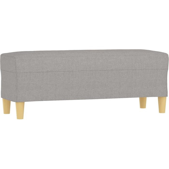 Banco/banqueta 100 x 35 x 41 cm tela gris claro 02_0010651