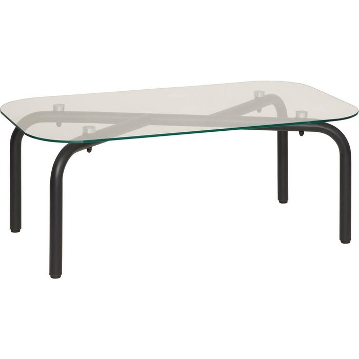 Mesa de centro negra hécate 110x60cm