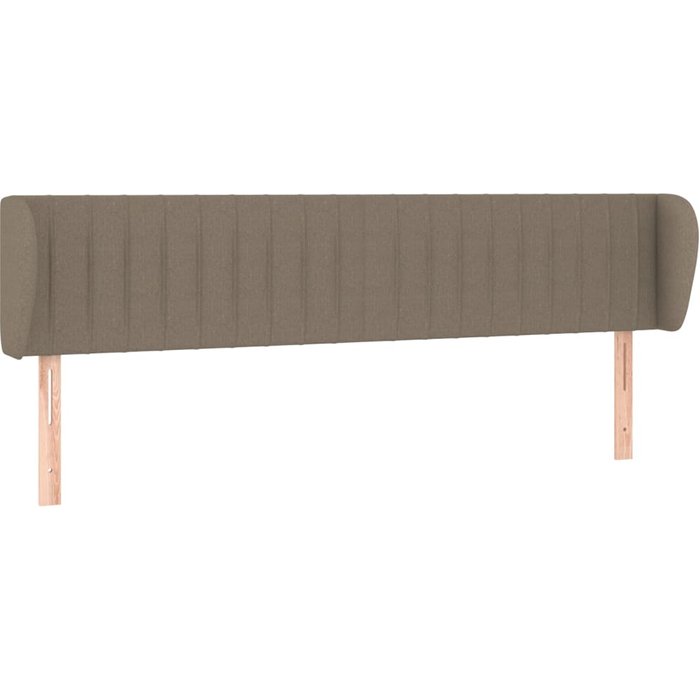 Cabecero cama - mueble cabecero de tela gris taupe 163x23x78/88 cm