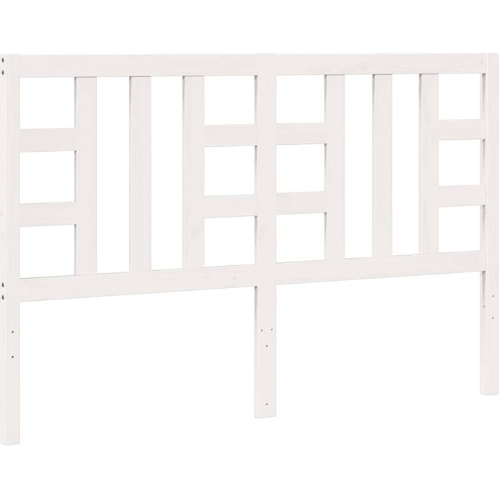 Cabecero de cama - mueble cabecero madera maciza de pino blanco 156x4x100 cm