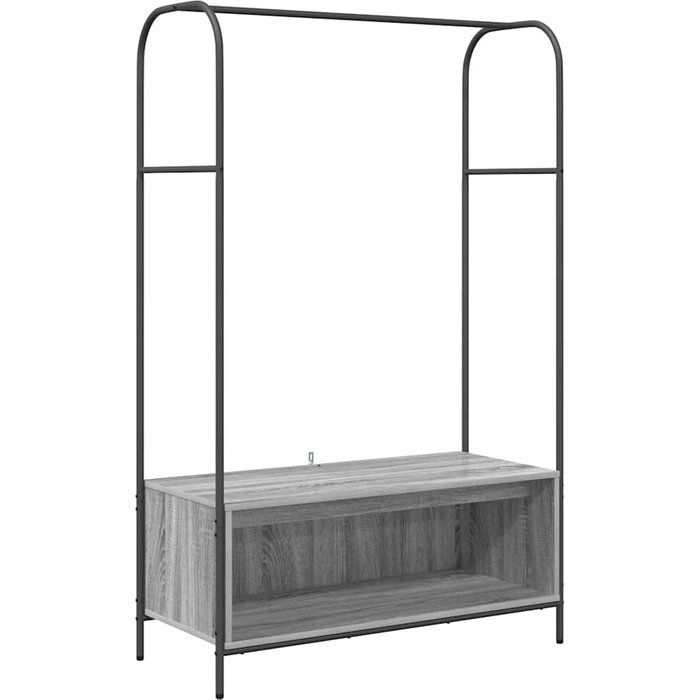 Perchero para ropa gris 100 x 44 x 160 cm madera contrachapada - comfortxl