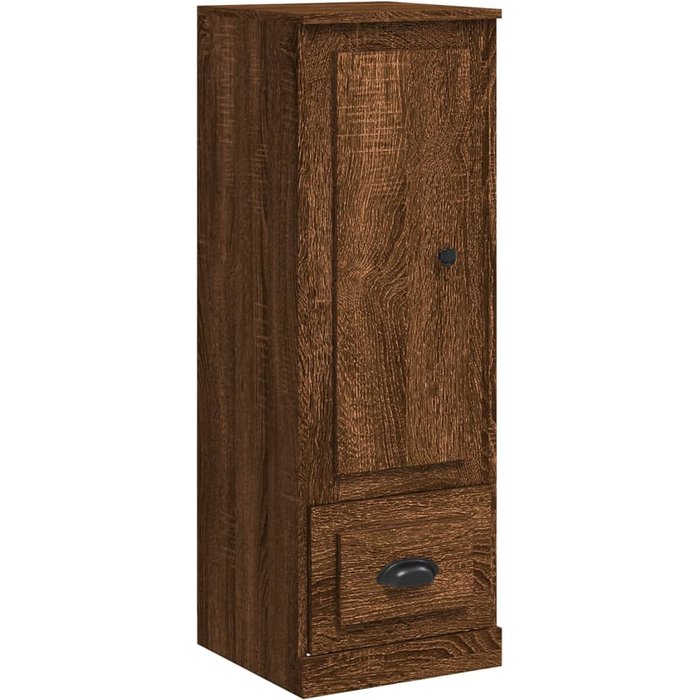 Vidaxl aparador alto madera contrachapada roble marrón 36x35,5x103,5cm