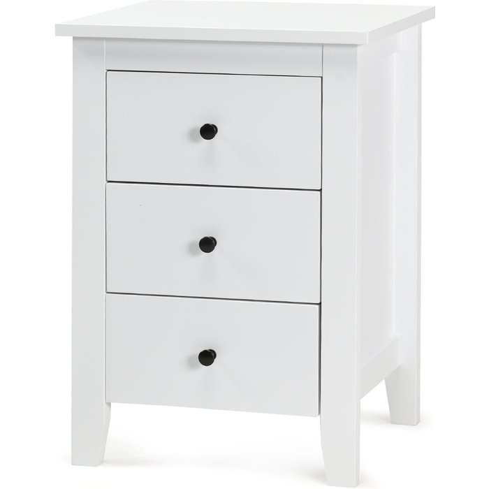 Mesita de noche moderna con 3 cajones para dormitorio 46x37x65cm 20_0001202