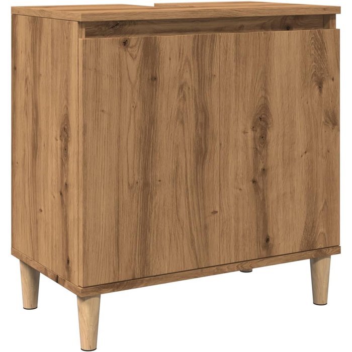 Mueble de lavabo madera de ingeniería roble artisan 58x33x60 cm - comfortxl