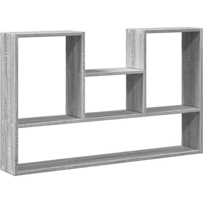 Estantería de pared madera ingeniería gris sonoma 99x15x60 cm- comfortxl