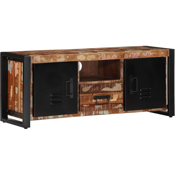 Mueble de tv madera maciza reciclada 100x30x40 cm vidaxl