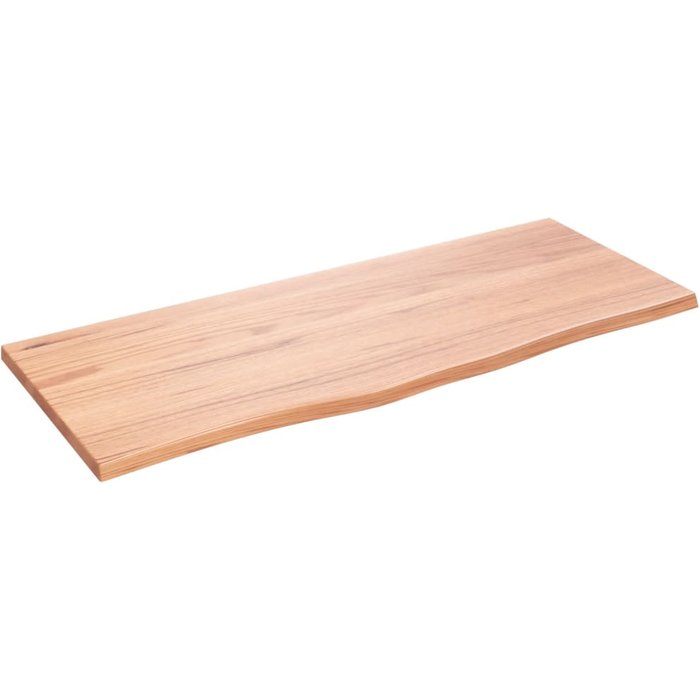 Estante de pared madera roble tratada marrón claro 100x40x2 cm- comfortxl