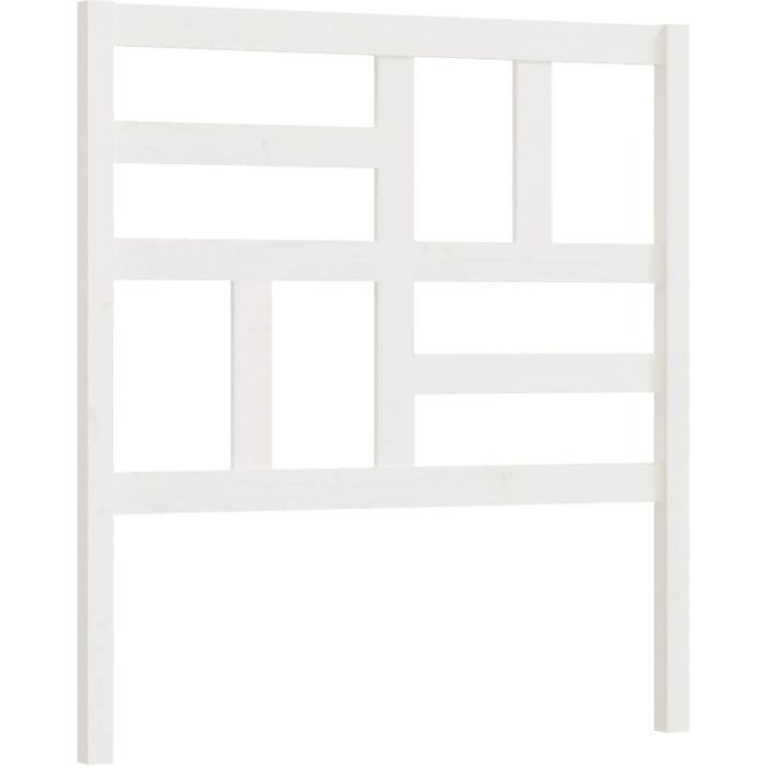 Cabecero de cama - mueble cabecero madera maciza de pino blanco 106x4x104 cm