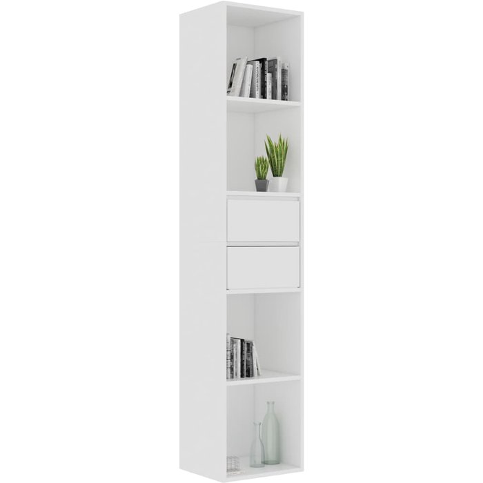 Estantería librería madera contrachapada blanco 36x30x171 cm – comfortxl