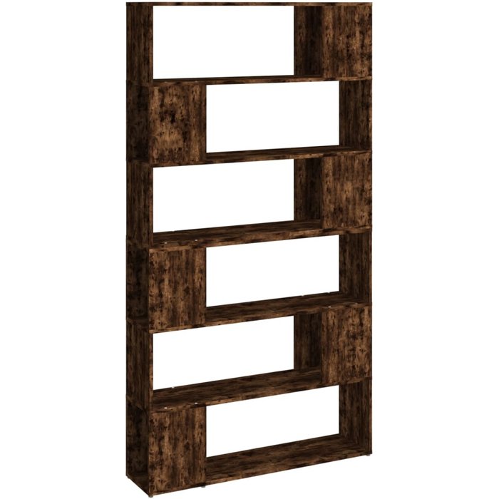 Estantería/divisor de espacios roble ahumado 100x24x188 cm v8100 unico / marrón