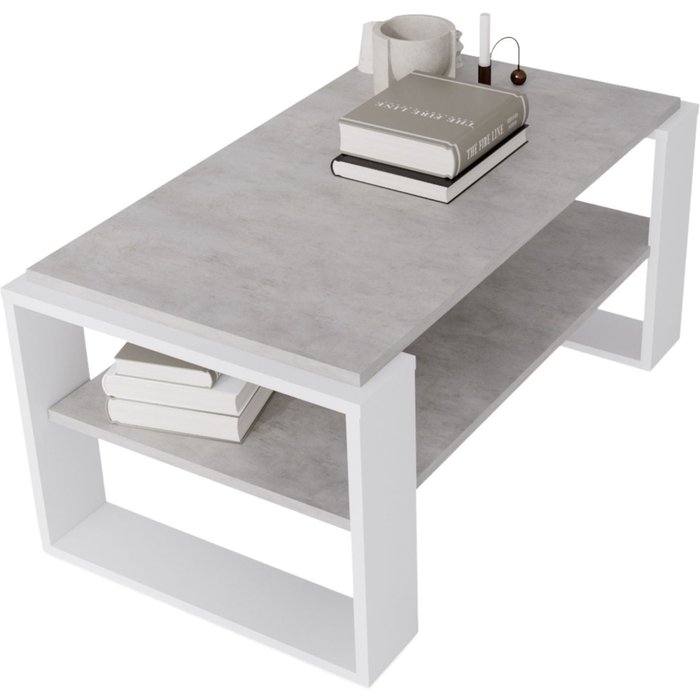 Table basse kaja96 moderne et stable pour le salon en matériau composite