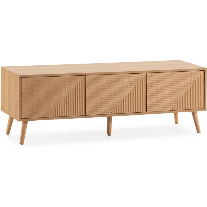 Mueble tv telmo 3 puertas color roble 130 cm