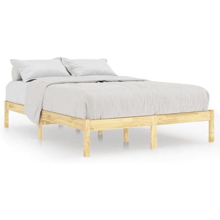Estructura de cama sin colchón madera maciza 120x200 cm — comfortxl