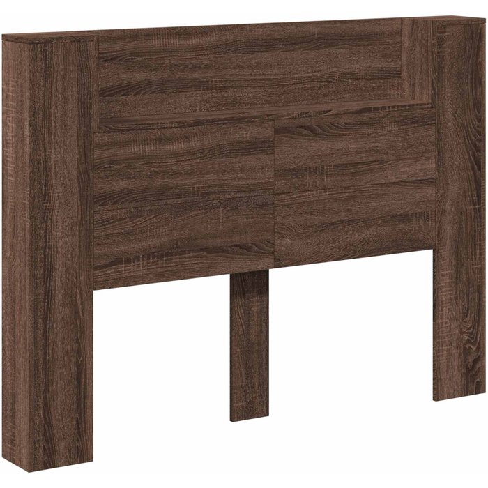 Cabecero cama - mueble cabecero con estante roble marrón 140 x 16,5 x 103,5 cm