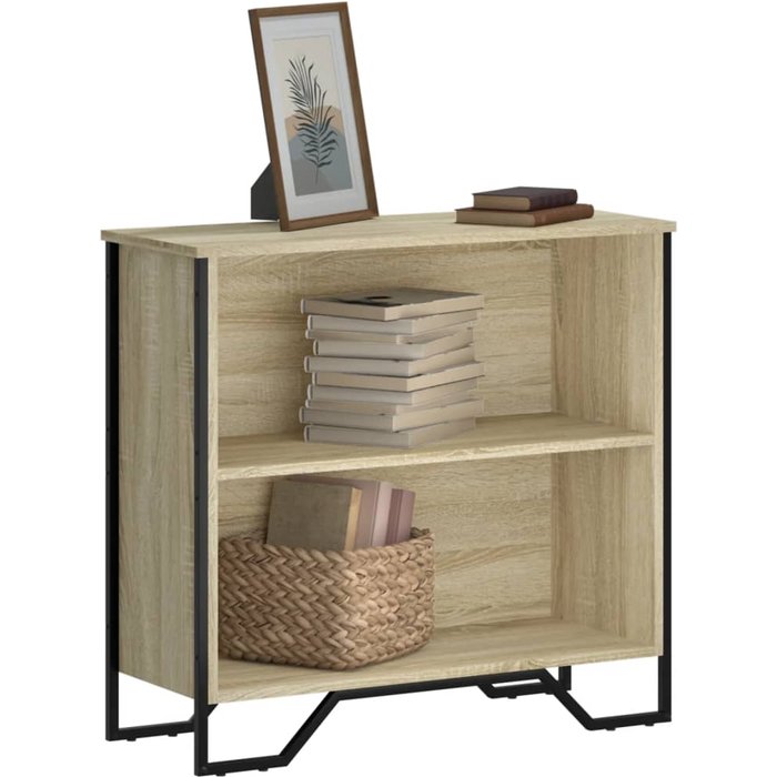 Librería roble sonoma 80x31x74,5 cm madera contrachapada