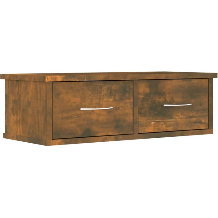 Armario de pared en contrachapado de roble ahumado 60x26x18,5 cm - comfortxl