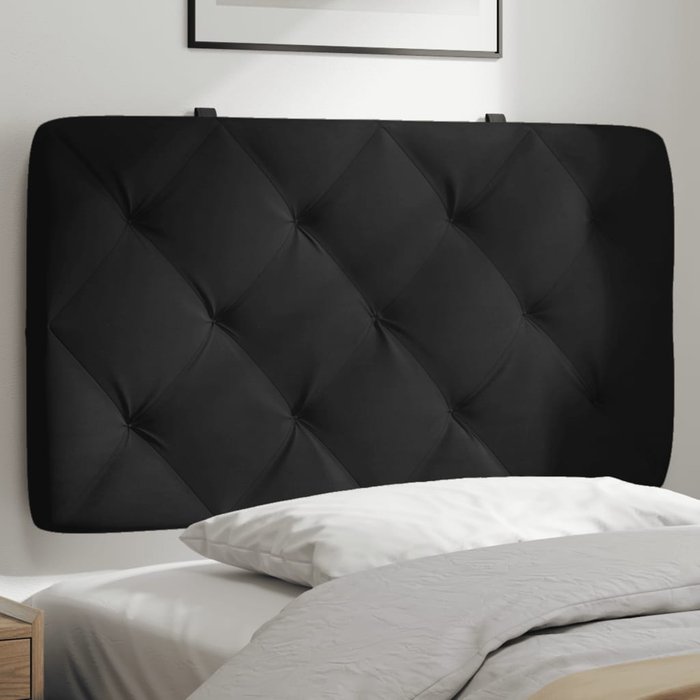 Maison exclusive - cabecero de cama acolchado terciopelo negro 90 cm