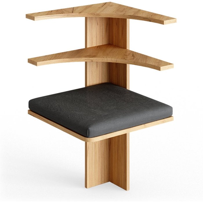 Vicco banco de comedor roman, roble dorado, 43.5 x 43.5 cm