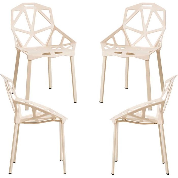 Regalos miguel - packs sillas comedor - pack 4 sillas omega - beige