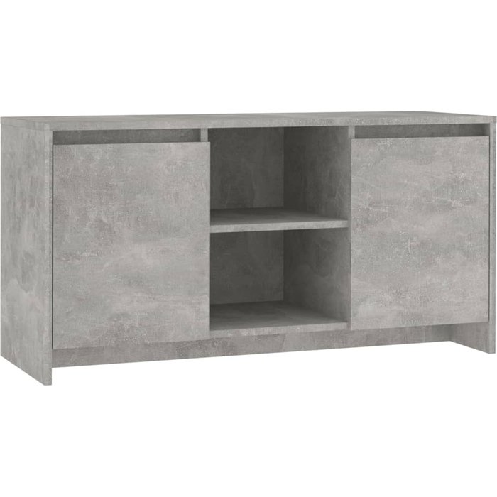 Mueble tv aglomerado gris hormigón 102x37,5x52,5 cm