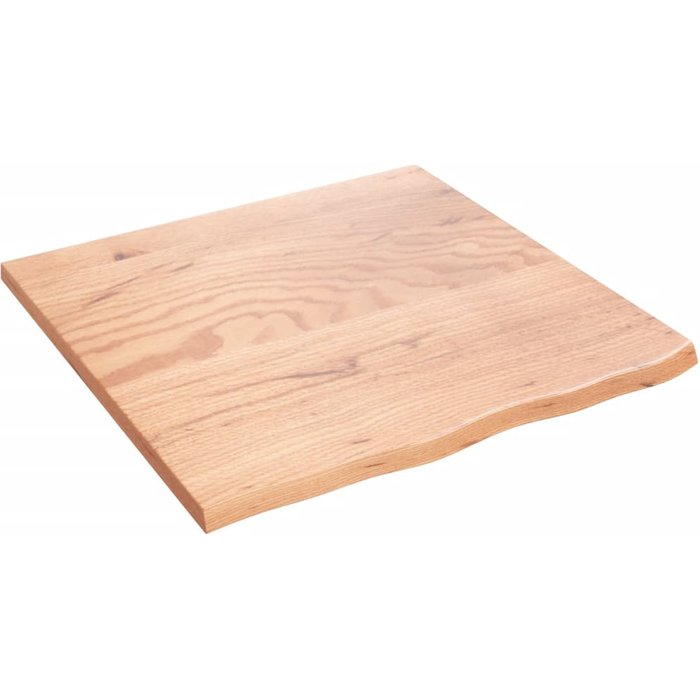 Estante de pared de madera de roble tratado marrón claro 60x60x2cm - comfortxl