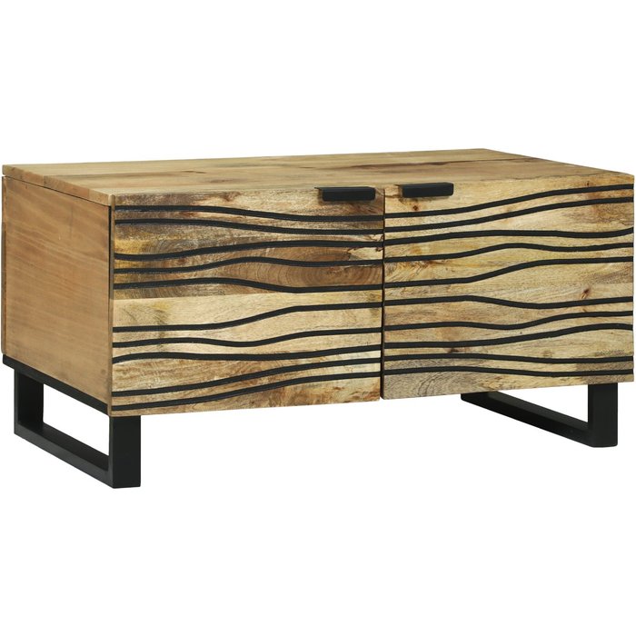 Vidaxl mesa de café 80x50x40 cm madera maciza mango