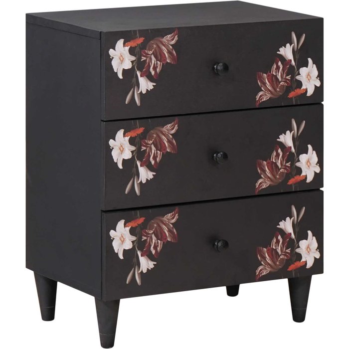 Mesita de noche con cajón multicolor 50 x 33 x 60 cm vidaxl