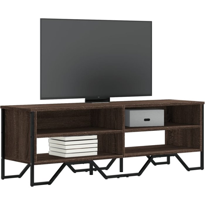 Vidaxl mueble de tv madera de ingeniería marrón roble 122x34x41 cm