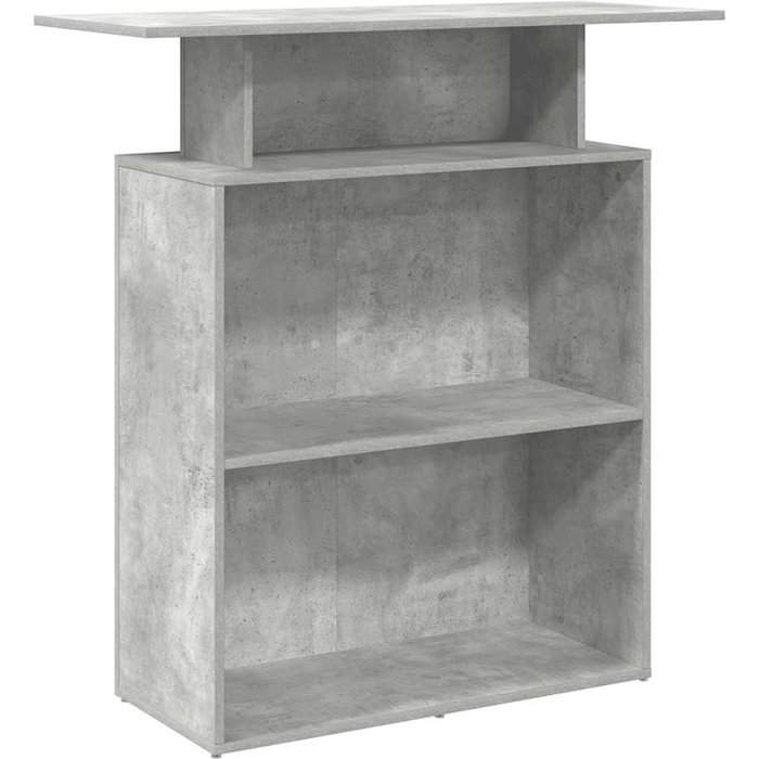 Mostrador de recepción gris hormigón 100x40x104 cm cfw364644