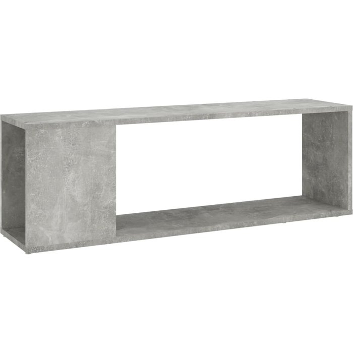 Mueble de tv de contrachapado gris hormigón 100x24x32 cm - comfortxl