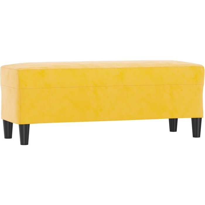 Banco/banco de terciopelo amarillo 100 x 35 x 41 cm 02_0010695
