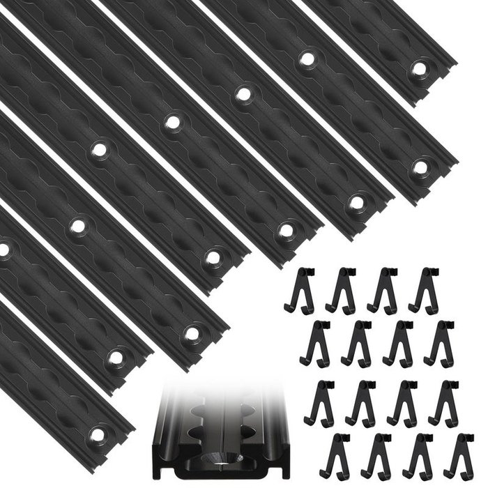 Juego de 8 carriles de amarre con aluminio