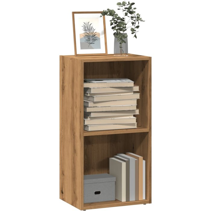 Librería artesanal de roble 40x30x77 cm de madera contrachapada