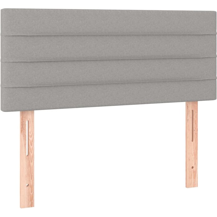 Cabecero de tela gris claro 90x5x78/88 cm - comfortxl