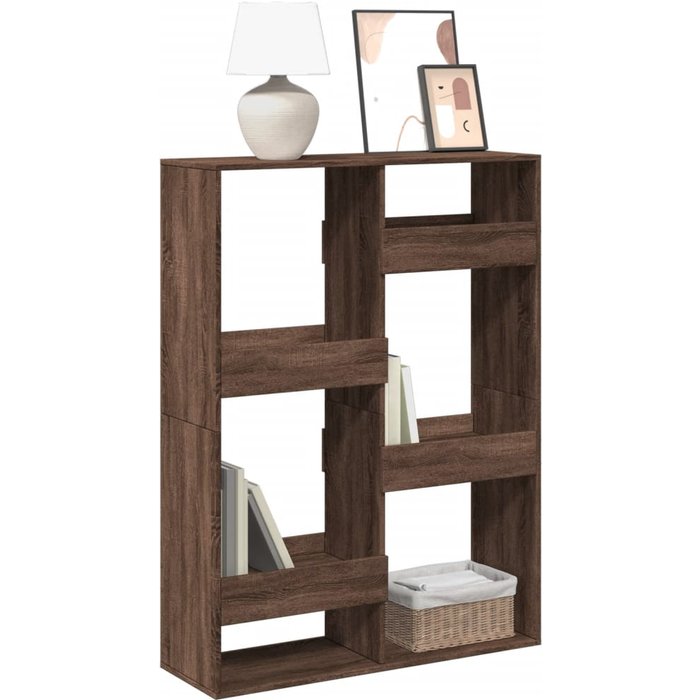 Librería de roble marrón, 100x33x135 cm, madera de ingeniería. - pangivo