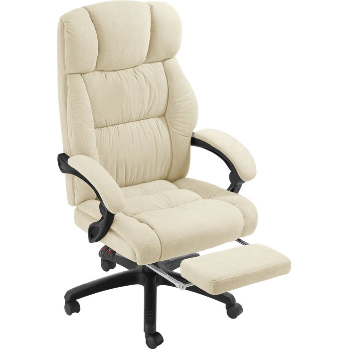 Tectake silla de oficina acolchado grueso con suave funda de terciopelo