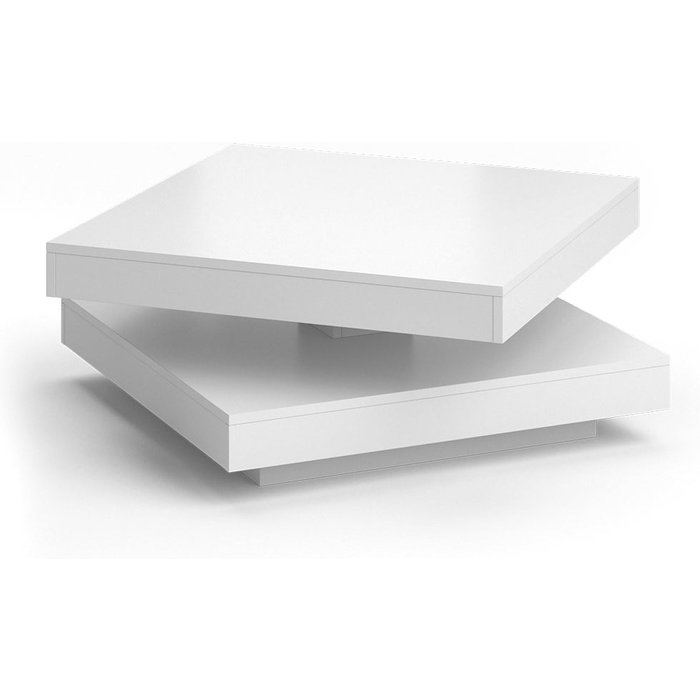 Vicco mesa de centro elias, blanco, 70 x 70 cm