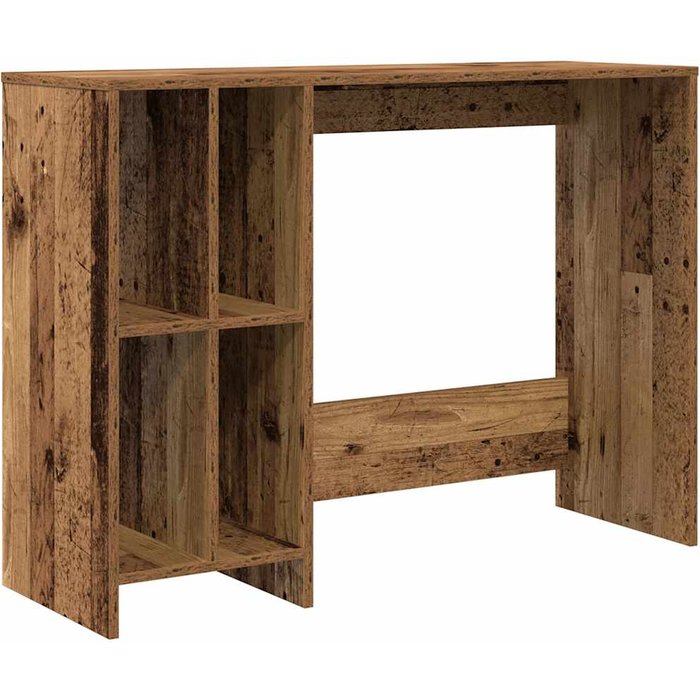 Escritorio madera ingeniería madera envejecida 102,5x35x75 cm - comfortxl