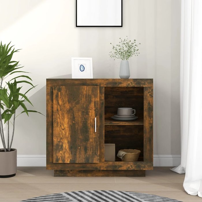 Aparador roble ahumado 80x40x75 cm