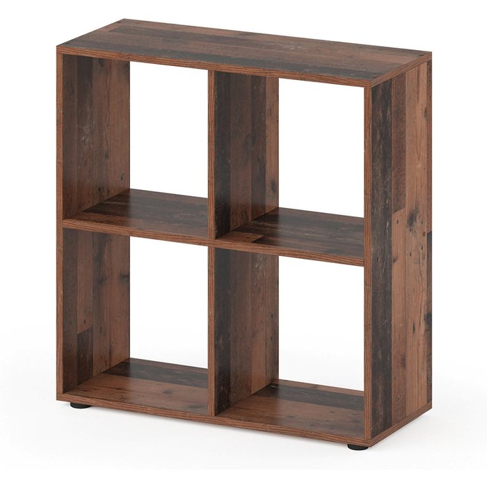 Vicco separador de ambientes tetra, madera antigua, 72.6 x 72 cm